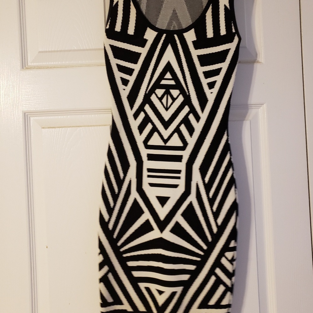 Black and white dress